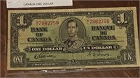 1937 BANK OF CANADA $1.00 NOTE K/L7962759