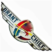 1940’S SIGN “BRANT CHIEF” BY  “BRANTFORD COACH”