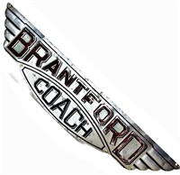 1940’S SIGN “BRANTFORD COACH” /BRANTFORD, ONT