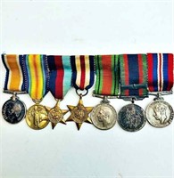 MINIATURE WWI CANADIAN DRESS MEDALS (7)