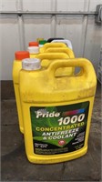4 concentrated antifreeze containers
