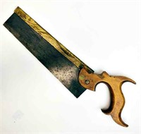 ANTIQUE BRASS BACK TENON SAW