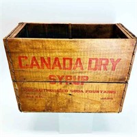 VINTAGE WOOD SODA CRATE/CANADA DRY SYRUP