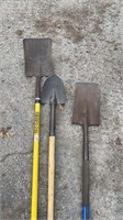 3 shovels