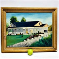 OIL PAINTING OF 1950’S BUNGALOW
