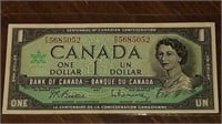 1867-1967 BANK OF CANADA $1.00 NOTE P/O5685052
