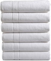 100% Turkish Cotton Bath Towel Set of 6