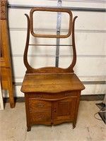 Antique oak washstand