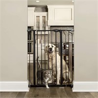 ExtraTall Walk Through Pet Gate w/ Small Pet Door