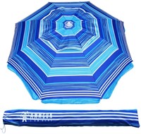 AMMSUN 6.5 Ft Outdoor Patio Beach Umbrella
