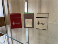 HARRODS VINTAGE PLAYING CARDS 3 BOXES LIMITED ED.