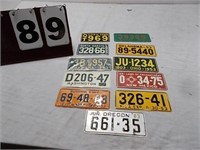 Small 1953 License plates