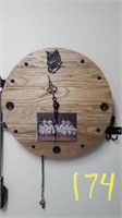 Custom Timberwolf Clock