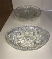 Cut glass, bowls