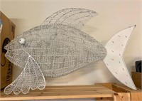 Large metal fish decor