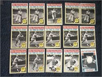 Lot of 15 All-Time All Stars - 1976 Topps