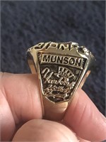 1977 Thurman Munson World Series Replica Ring