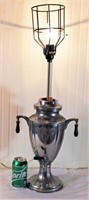 Vintage Silver Coffee Urn Turned Into Funky Lamp