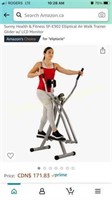 Sunny Health Elliptical air Walk trainer