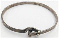 18K & Sterling Tiffany & Co. Bangle Bracelet.