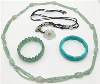 Lot of Mostly Jade Jewelry.