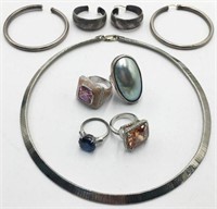 Lot: Assorted Sterling Jewelry.