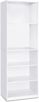 Simply Home 5-Shelf Bookcase, 5-Tier, White
