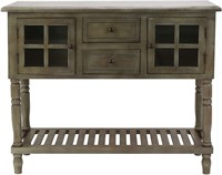 Console Table, Size: 42w 14d 34.25, gray/Green