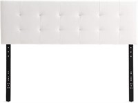 Faux Leather Headboard, King/Cal King, White