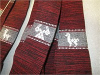 Lot of 10 Woven Peruvian Ties