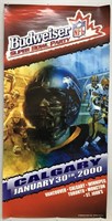 Budweiser 2000 Super Bowl Party poster 24"x48"