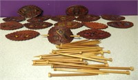 Lot of Assorted Leather Hair Barrettes
