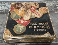 Vtg. Peek Frean's Play Box Biscuits tin