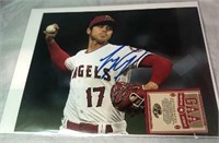 MLB Angels Shohei Ohtani Autograph (COA)