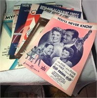Lot of 7 1940s/50s Sheet Music