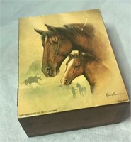 Vintage 1987 Horse Cedar Box (PA Black Forest)