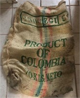 Columbia Coffee Bean Burlap Bag
