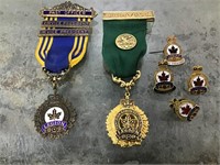Group of Legion medals & pins