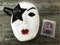 KISS mask & trading cards
