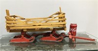 Handmade wooden sleigh