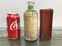 Vintage medicine bottle & soap bar