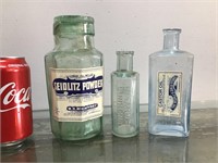 Vintage medical bottles