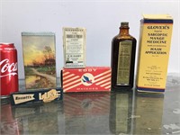 Vintage bottles & packaging - some w/ contents