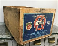 OK Pears wooden box