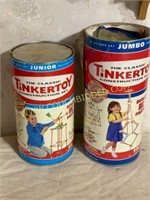 Two large cans of tinker toys
