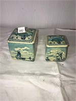Delph Style TIn Cannisters