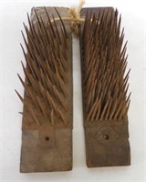 pair of flax combs