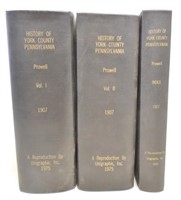 lot of 3 volume set of The History of York County