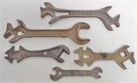 lot of 5 wrenches Case, Emerson & others