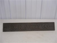 York Supply Co. Sign